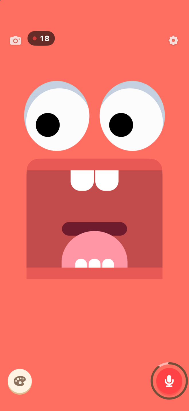 Your words, his voices screen